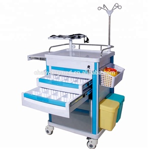 병원 수술실 소생술 트레이 계기판 응급 수술 드레싱 보관 트롤리 - Product Image 3