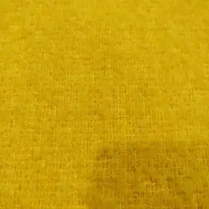 Textile Factory Free Sample Cheap Price Pink Yellow Wool Mohair Blended Woven Fabric for Women Overcoat Suit Dress