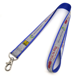 Thiết Kế Thời Trang Tùy Chỉnh Màn Hình In Logo <span class=keywords><strong>Polyester</strong></span> Sáng Bạc Hai Lớp Dây Buộc Rpet Chất Liệu Tùy Chỉnh Dây Buộc - Product Image 1