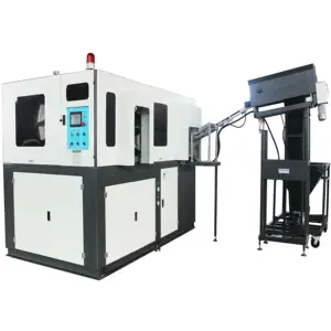 Machine automatique de moulage par soufflage, pour fabriquer des bouteilles en plastique, 2 cavités