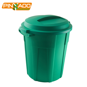 Lanli — <span class=keywords><strong>poubelle</strong></span> <span class=keywords><strong>ronde</strong></span> en plastique, 60l, Surface givrée, fabrication professionnelle, <span class=keywords><strong>couvercle</strong></span> - Product Image 2
