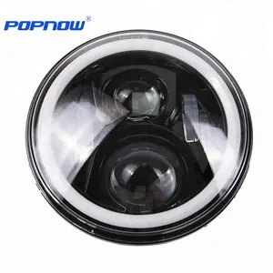 POPNOW rgb光晕角眼防水12V 30w 6000k摩托车照明系统发光二极管前照灯最热设计