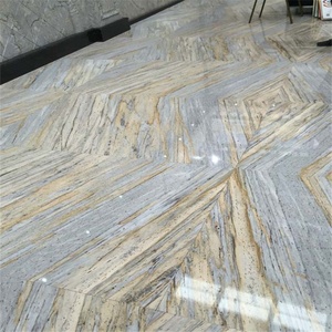 Yashi Đá Hoa Cương Trắng Với Tấm Gân Gân Xanh Dương Cho Gạch Lát Sàn Tường - Product Image 5