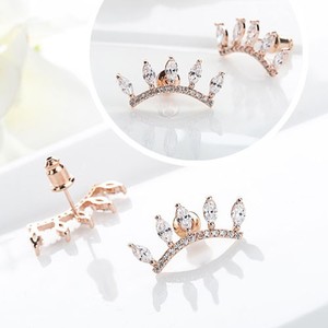 El oro al por mayor de calidad superior Teemi Austrial cristalina clara Uique Diseño Rose plateado CZ Pestaña muchacha de las <span class=keywords><strong>mu</strong></span> - Product Image 4