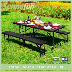 OFFRE SPÉCIALE 78CM HDPE EN PLASTIQUE Design En <span class=keywords><strong>Bois</strong></span> Jardin <span class=keywords><strong>Balcon</strong></span> Salon Patio Tables de Jardin <span class=keywords><strong>Ensemble</strong></span> - Product Image 4