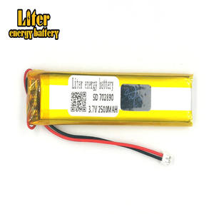 Plugue 1.5-<span class=keywords><strong>2</strong></span> P fábrica de alta qualidade bateria de polímero de lítio 3.7 V 702890 2800 mah li-ion recarregável bateria lipo bateria - Product Image 2