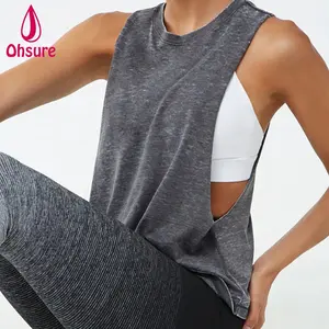 athletic sleeveless muscle tee running yoga exercise singlets for women bodybuilding tank top