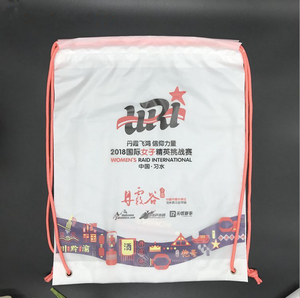 Bán Buôn Giá Rẻ Tùy Chỉnh In Phòng Tập Thể Dục Thể Thao Ba Lô LDPE Nhựa Dây Kéo Túi - Product Image 4