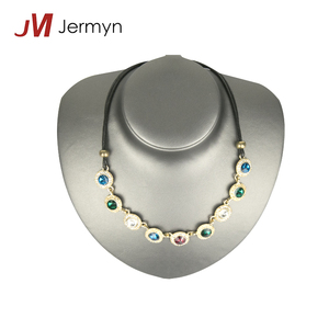 Luxury leather necklace bust Mannequins jewelry display Props - Product Image 5