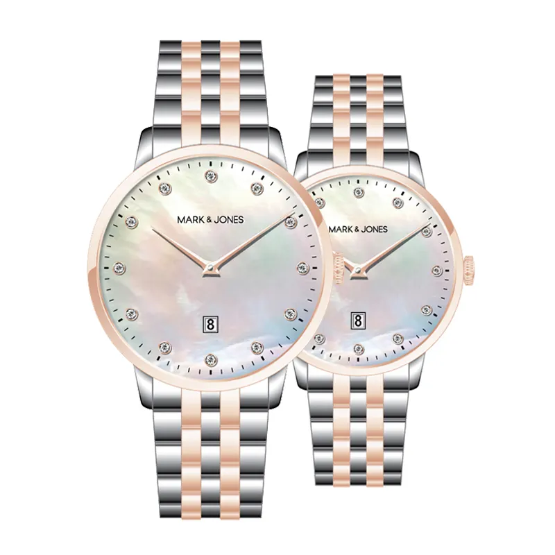 HS-0086 New Design Jam Tangan Stainless Steel Quartz Water Resistant Lovers Luxury Watches Custom for Couple