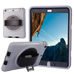 Für iPad Air Shatter proof Cases Cover Hybrid Combo Tablet Hülle für iPad 5 Stand abdeckung mit Ständer