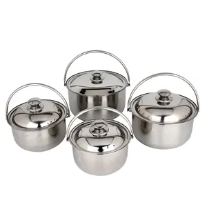 Promotion Kitchen Cooking Pot Soup Pot Set Stainless Steel Chinese Cookware For Home