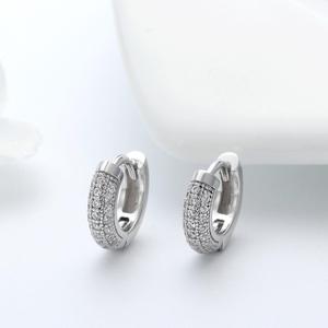 RINNTIN SE103 gioielli di moda donna <span class=keywords><strong>orecchini</strong></span> in <span class=keywords><strong>argento</strong></span> Sterling 925 di alta qualità all'ingrosso pavimenta <span class=keywords><strong>orecchini</strong></span> <span class=keywords><strong>a</strong></span> <span class=keywords><strong>cerchio</strong></span> <span class=keywords><strong>piccoli</strong></span> CZ trasparenti - Product Image 5