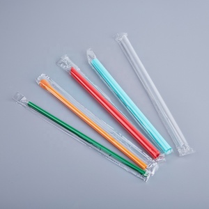 Thé aux bulles à usage unique en plastique, jetable, noir, <span class=keywords><strong>boba</strong></span> pp, à boire, 10 pièces, 12mm 8mm - Product Image 5