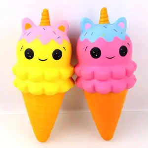New Jumbo Squishies Slow Rising Unicorn Ice Cream Cone Kawaii Cake Scented of Stress Reliever Ball Toys Promotional Gift