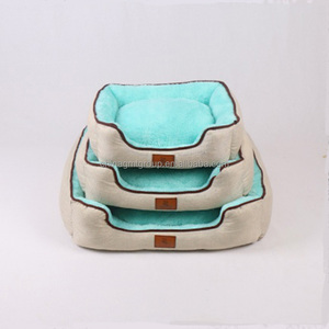 GMT06073 Cozy Hoge Kwaliteit Warm Sherpa Hond Matras Linnen Beige En Licht Blauw Pp Katoen Innovatieve Hond <span class=keywords><strong>Bed</strong></span> - Product Image 1