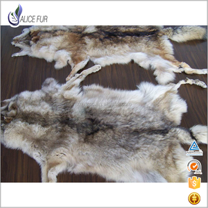 La piel real de la piel del coyote de la alta calidad caliente de la venta curvó la piel genuina de la piel de la piel con preci - Product Image 5