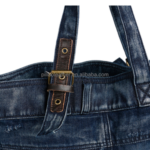<span class=keywords><strong>Borsa</strong></span> Tote Grande alla Moda per Donna, Elegante <span class=keywords><strong>Borsa</strong></span> da Spiaggia in <span class=keywords><strong>Jeans</strong></span> Ricamato con Fodera in Tela, Realizzata in Resistente Materiale PP - Product Image 3