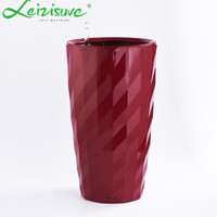 Grand pot de fleurs en plastique peint, décor de jardin moderne, ornements pour la maison