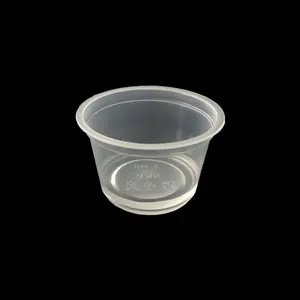 Einweg klar kunststoff gelee dessert container tassen, PET container kunststoff pudding tasse