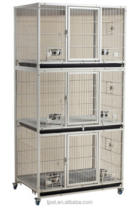 D192-series blanc Double chien cage fabricants en gros Grand animal de compagnie cages d'élevage - Product Image 2