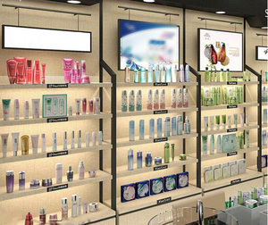 Estantes de exhibición para cosméticos, tienda de venta al por menor, almacenamiento de pared, productos de belleza, vitrinas - Product Image 3