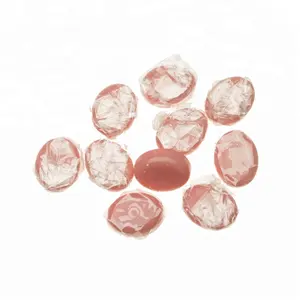 oval shape pink color hard candy supplier