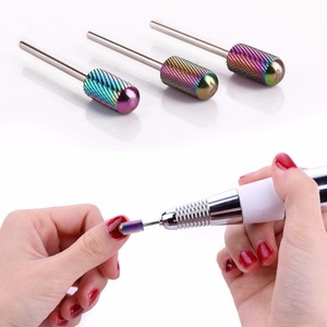 Forets en carbure de tungstène de haute qualité, 10 pièces, mèches de fraise en céramique et en diamant, outils de polissage des ongles, pédicure et manucure - Product Image 3