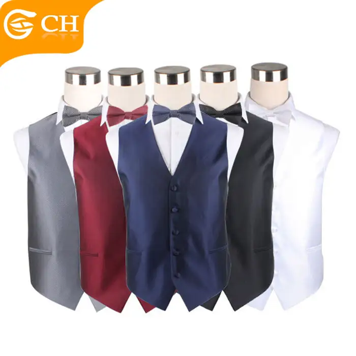 Latest Design of Waistcoat Handsome Polyester Suit Vest for Business