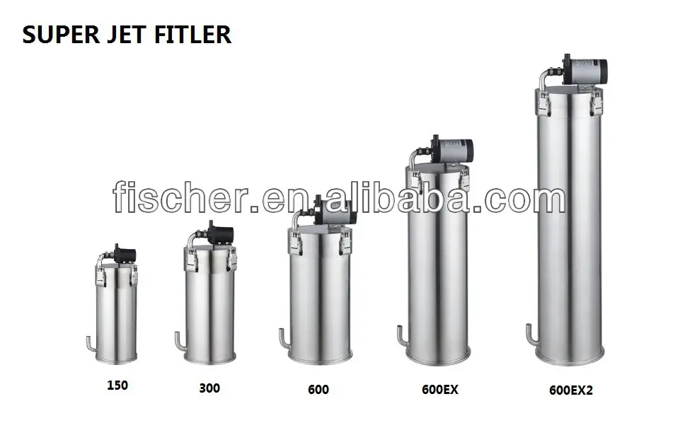Yüksek kalite paslanmaz çelik filtre ve skimmer akvaryum tankı, süper jet filtre es-300