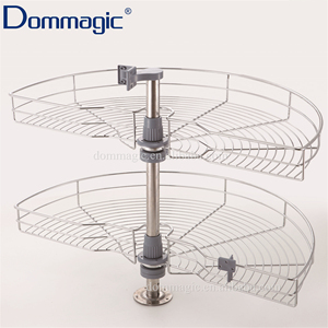 180 Circle Functional Lazy Susan Revolving Magic <strong>Corner</strong> Wire Kitchen Cabinet Cupboard Drawer Storage <strong>Baskets</strong> - Product Image 5