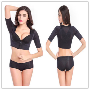 패션 원피스 슬림 팔 셰이퍼 올바른 다시 자세 혹등 방지 짧은 소매 슬리밍 제어 팔 <span class=keywords><strong>Shapewear</strong></span>