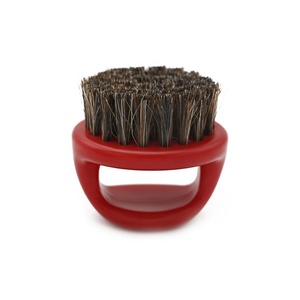<span class=keywords><strong>Brosse</strong></span> à raser en poils de sanglier avec anneau rond en résine et manche en plastique - Product Image 2