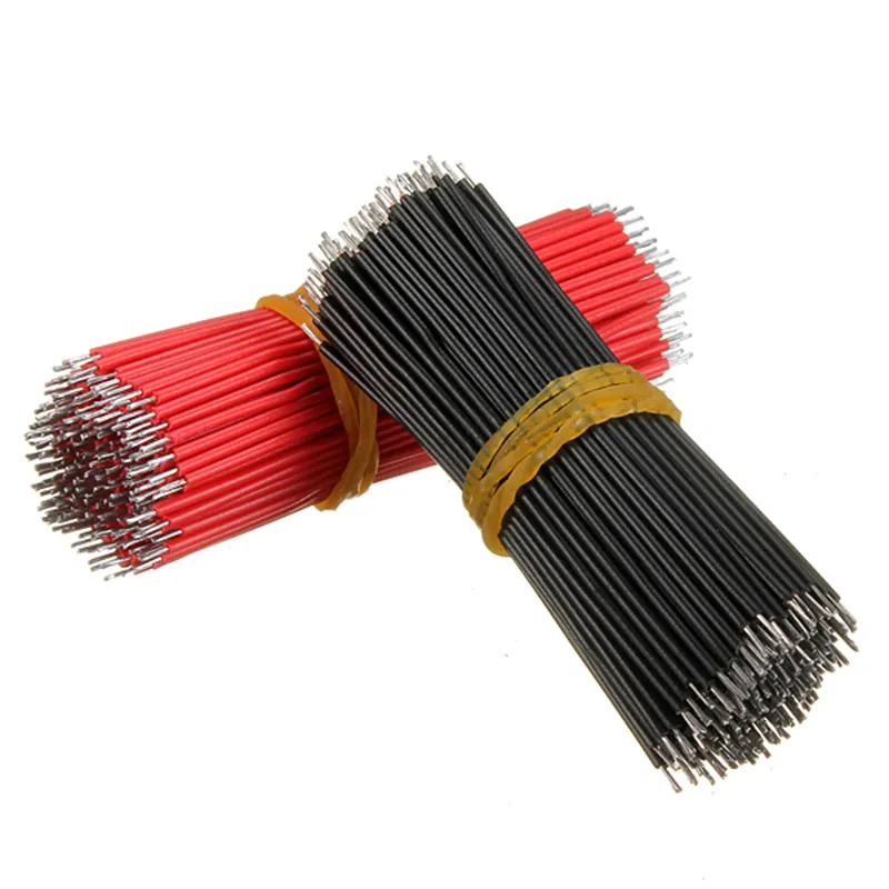 Tin-Plated Breadboard Jumper Cable Wire 6cm For Arduino Red Black