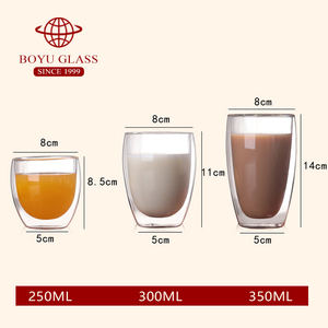 <span class=keywords><strong>Caffè</strong></span> Espresso Latte doppia parete tazza di <span class=keywords><strong>vetro</strong></span> isolato bicchiere di vino tazza di <span class=keywords><strong>vetro</strong></span> borosilicato di diverse dimensioni tazza di <span class=keywords><strong>caffè</strong></span> - Product Image 4