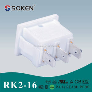 Rk2-16 <span class=keywords><strong>SPTT</strong></span> 3pin 12 v kema Rocker Switch avec 3 maneira 10a 250vac t85 - Product Image 2