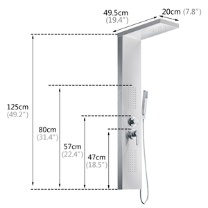 Flg panneau <span class=keywords><strong>de</strong></span> douche <span class=keywords><strong>de</strong></span> qualité en acier, panneau <span class=keywords><strong>de</strong></span> douche, robinets <span class=keywords><strong>de</strong></span> <span class=keywords><strong>pluie</strong></span> en acier inoxydable 304 - Product Image 2
