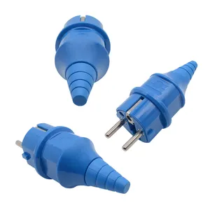 Schuko electrical plug French ac plug 16A rewireable waterproof plug IP44 YD-002P