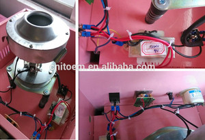 Máquina <span class=keywords><strong>de</strong></span> Algodón <span class=keywords><strong>de</strong></span> Azúcar Eléctrica Comercial M73, Económica, Color Rosa, con Soporte y Carrito - Product Image 4