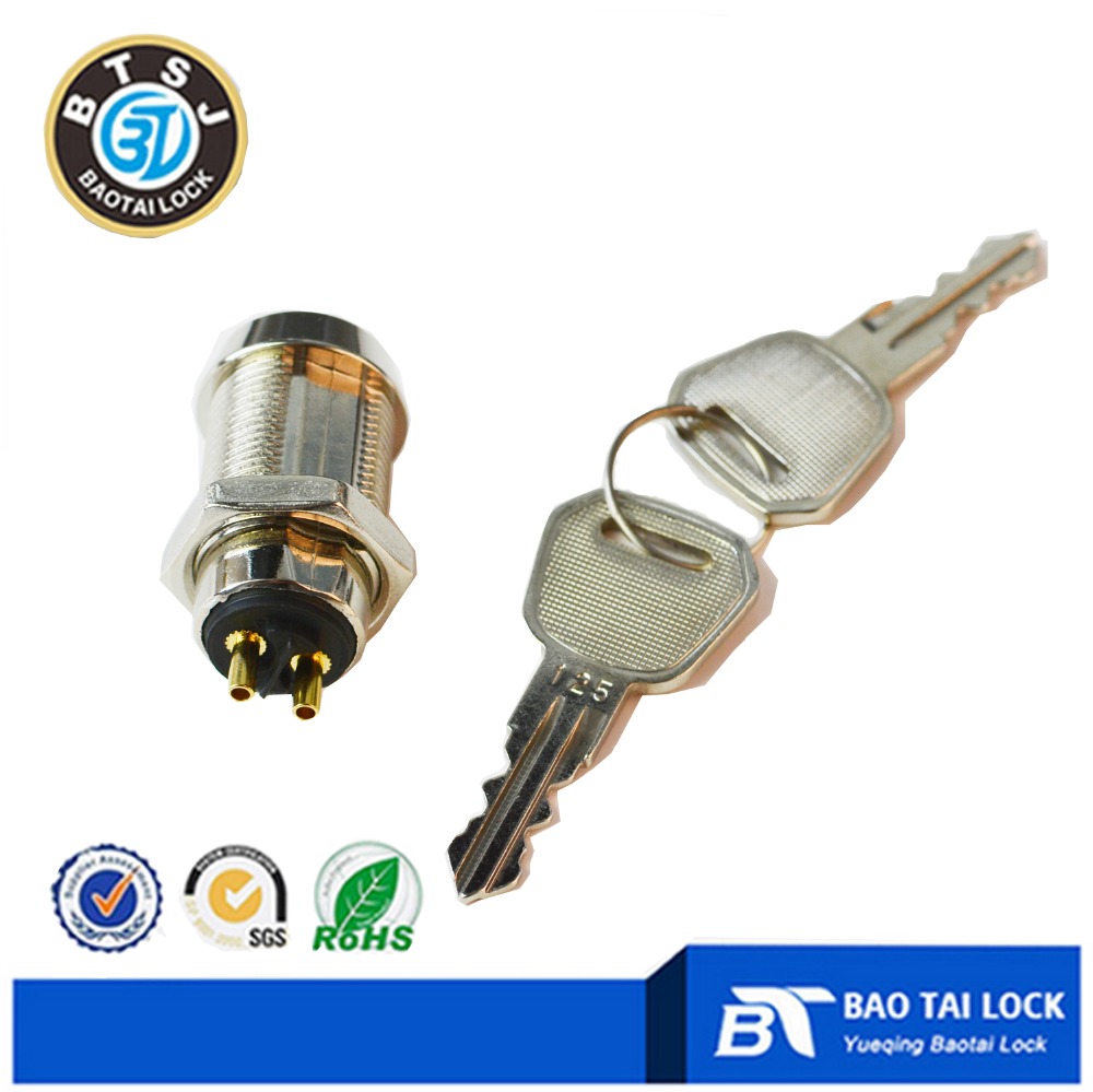 BT1268 12/16 19 мм Диаметр электрическая панель ключевой переключатель блокировки цилиндр для Несгораемые кассы