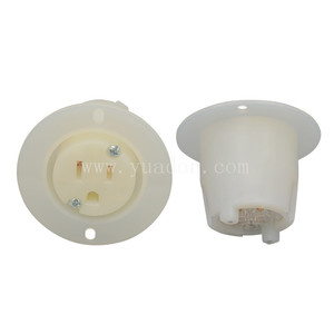 미국/미국 승인 Nema 5-15 접지 플랜지 콘센트 소켓 Nema 5-15r 미국 콘센트 - Product Image 1
