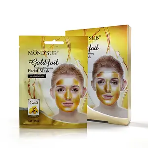 MOND'SUB Golden Foil Firming Brightening Sheet Gold Mask 24K with Private Label