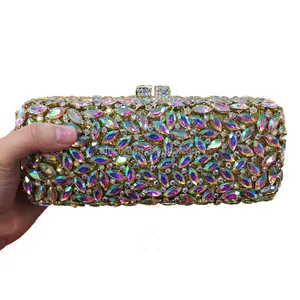 Лидер продаж 2017, Роскошная вечерняя сумка Queency с кристаллами, женская сумка-клатч