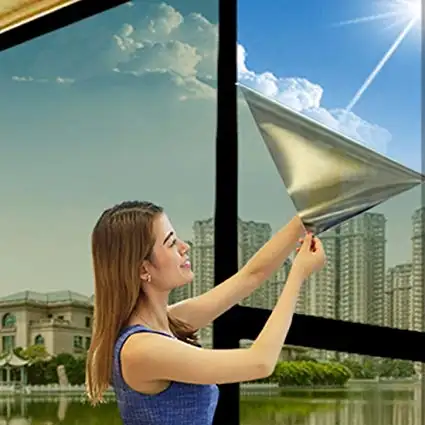 Pellicola per vetri colorati per vetri a controllo solare pellicola per vetri per edifici visione unidirezionale privacy finestra scorrevole per vetri tinta