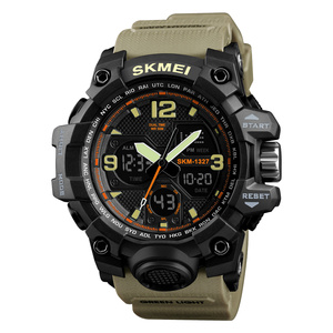 <span class=keywords><strong>Relojes</strong></span> Hombre SKMEI 1327 Reloj de Pulsera Deportivo para Exteriores con Doble Hora Analógico Digital para Hombre y Mujer - Product Image 6