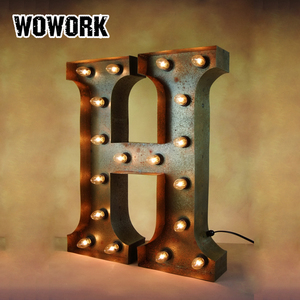 WOWORK金属製レターライト,防水パーティー用装飾<span class=keywords><strong>LED</strong></span>背景 - Product Image 3