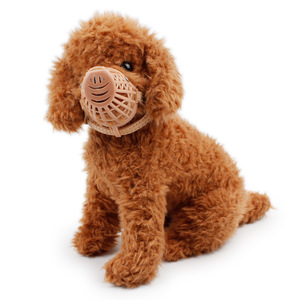 Bozales de plástico suave para perros, funda protectora para la boca, de cuero PU, 7 tamaños - Product Image 3