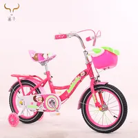 2019 Hot sale good design 16 inch cheap pink colour beautiful lookings girls bike for 6-10 years kids baby