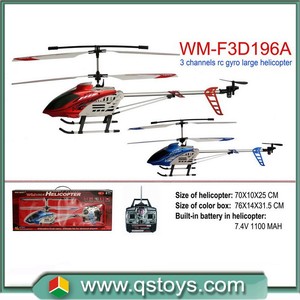 Prezzo di fabbrica! F3d196a telecomando <span class=keywords><strong>grande</strong></span> <span class=keywords><strong>elicottero</strong></span> 3 canali con le luci - Product Image 1