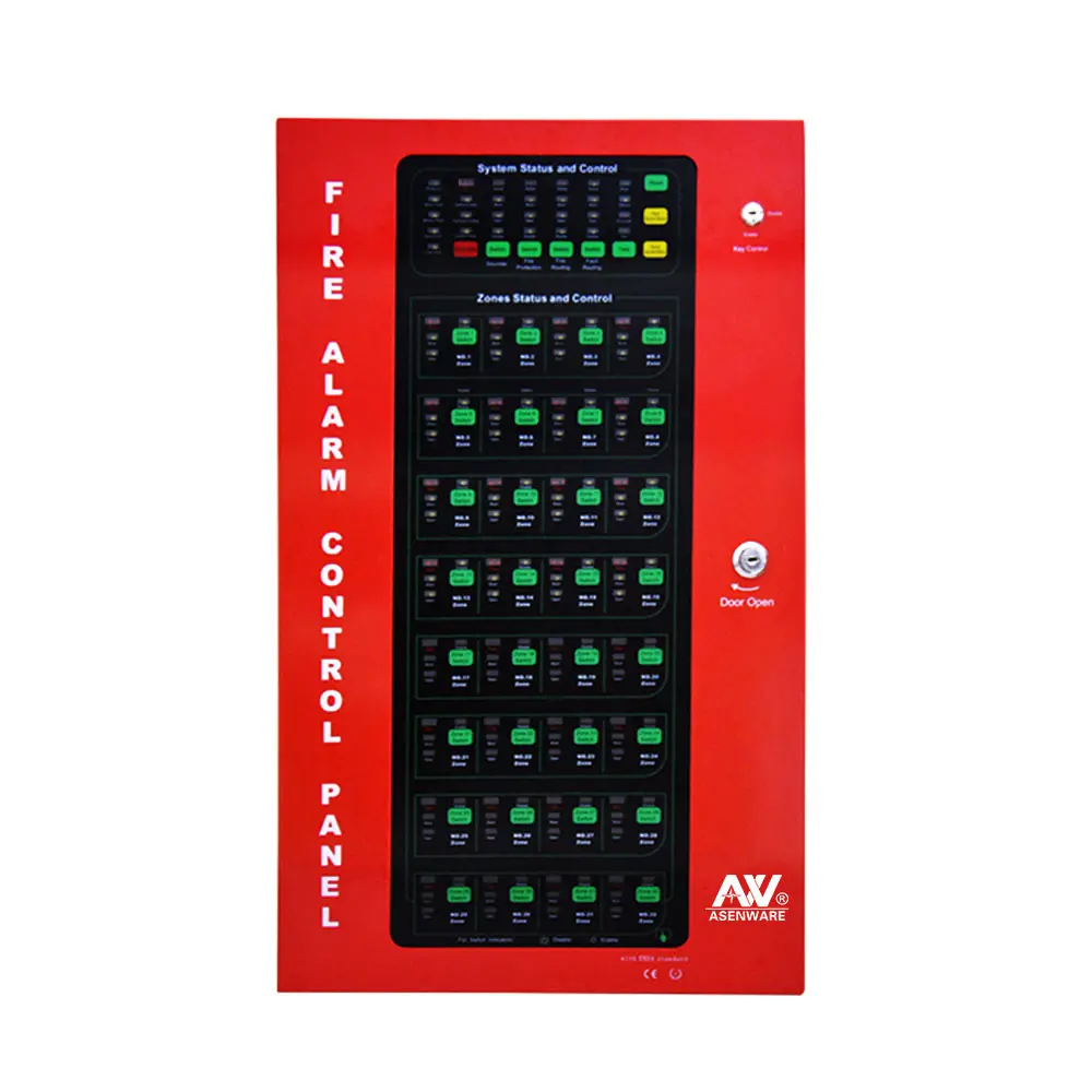 New Arrival!!! 32 Zone Conventional Fire Alarm Control Panel AW-CFP2166,Fire Extinguishing System with GSM Module,FM200